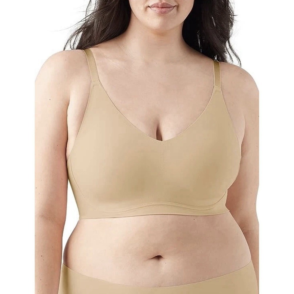 True &‎ Company Wireless Light Nude Beige Large Bra Bralette 36 C&D and 38 A&B